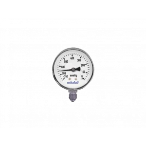 Metal Gövde Alttan Çıkış Vakummetre