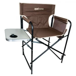 ROX CAMPING FONKSİYONEL SEHPALI KAMP SANDALYESİ - KAHVERENGİ