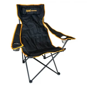 ROX CAMPING KATLANIR KAMP SANDALYESİ - SİYAH