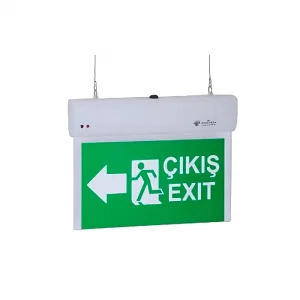 ZİNCİRLİ ACİL ÇIKIŞ YÖNLENDİRME ARMATÜRÜ MODEL KODU: GT-EXT-03İS- XXX