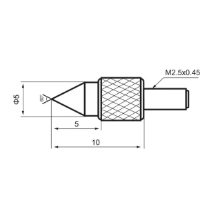 Çelik Konik Sivri Temas Ucu L10