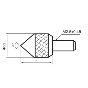 Çelik Konik Sivri Temas Ucu L5