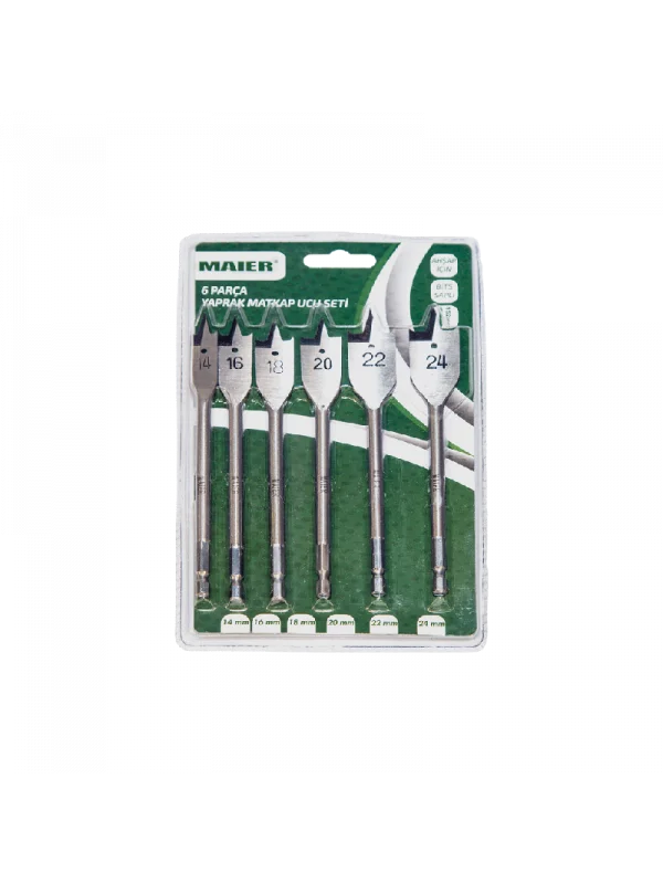 Hepsicinde 6 Parça Bit Saplı Yaprak Matkap Ucu Seti
