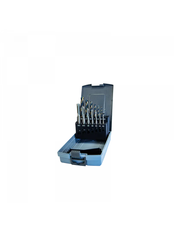 14Parça Matkap Uçlu DIN371 Düz Kılavuz Takımı