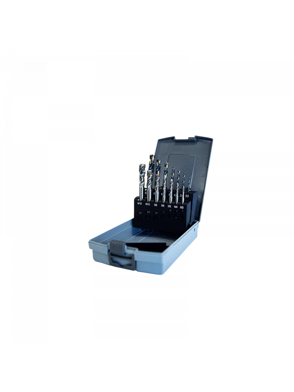 14Parça Matkap Uçlu DIN371 Helis Kılavuz Takımı