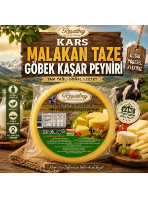 Kars Malakan Taze Göbek Kaşar 1000 Gr