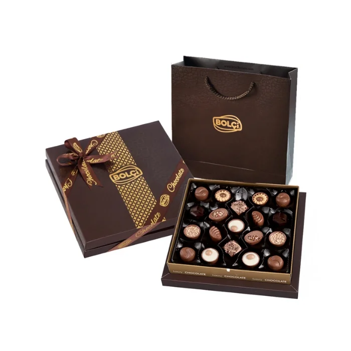Bolçi Hediyelik Çikolata Diamond Kahverengi Kutu 215 g CH373