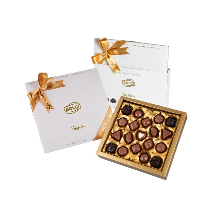 Bolçi Hediyelik Çikolata Spesiyal Fashion Beyaz Kutu 190 g CH337