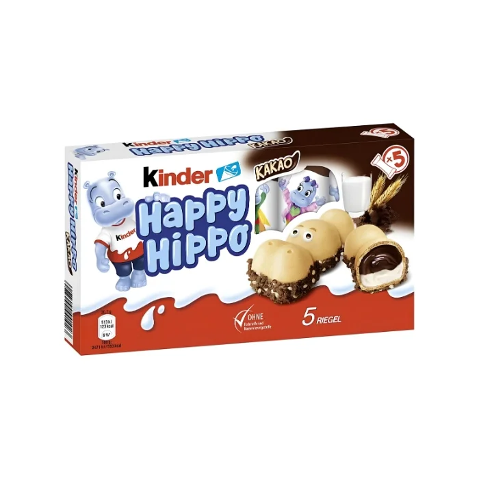 Kinder Happy Hippo Kakaolu 5 li 103,5 gr