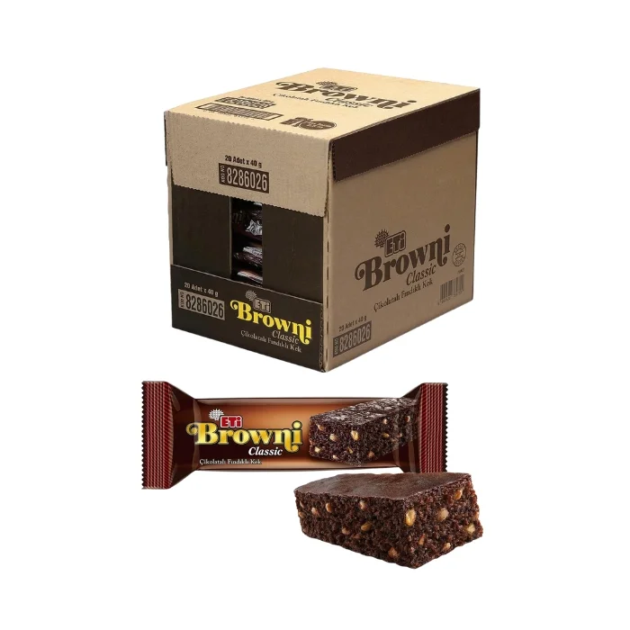 Eti Browni Classic Çikolatalı Fındıklı Kek 40 gr x 20