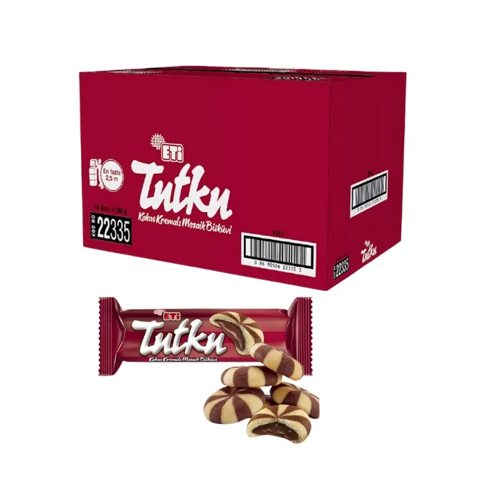 Eti Tutku Kakao Kremalı Mozaik Bisküvi 100 gr x 24