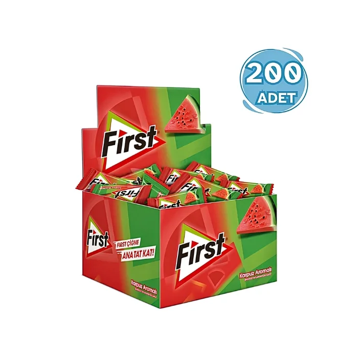 First Tekli Karpuz Aromalı Sakız 200lü