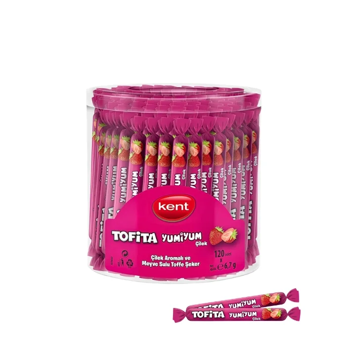 Kent Tofita Yumuşak Şeker Yumiyum Çilek120li
