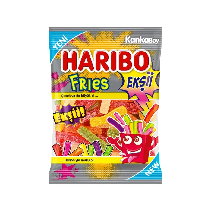 Haribo Fizz Fries 70 Gr x 24