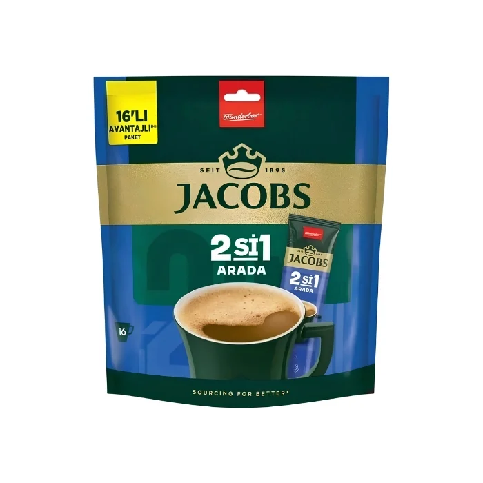 Jacobs 2si 1 Arada Kahve 16 lı poşet