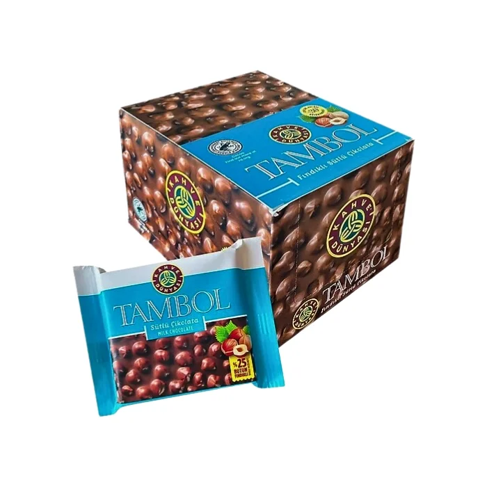Kahve Dünyası Tambol Fındıklı Sütlü Çikolata 77 gr x 10
