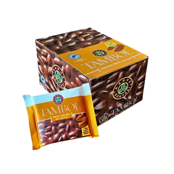 Kahve Dünyası Tambol Sütlü Bademli Çikolata 77 gr x 10