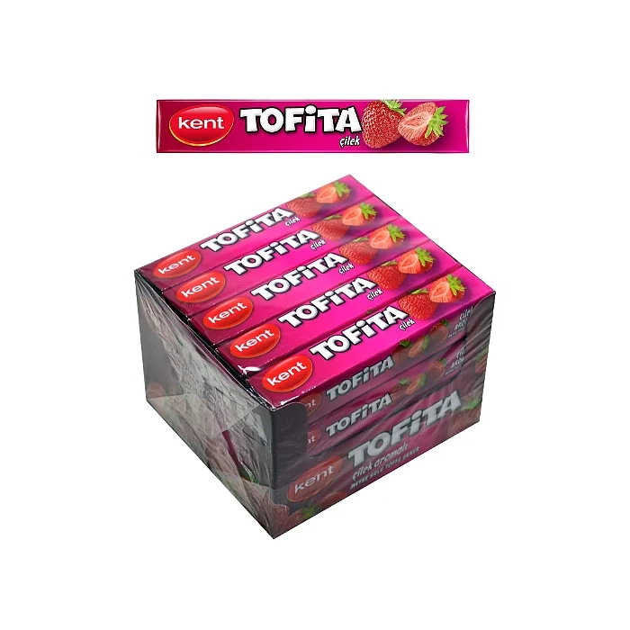 Kent Tofita Şeker Çilek Aromalı 47 gr 20 x 12
