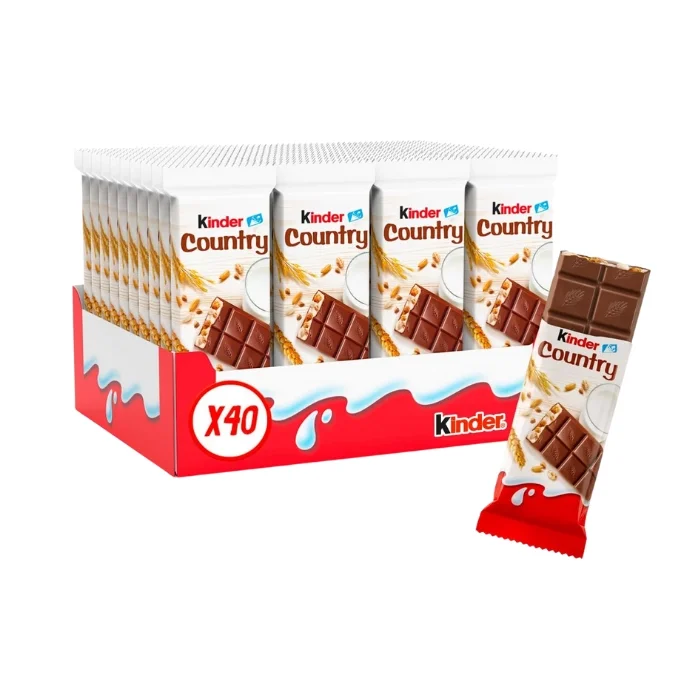 Kinder Country Tahıllı ve Sütlü Çikolata 23.5 gr x 40