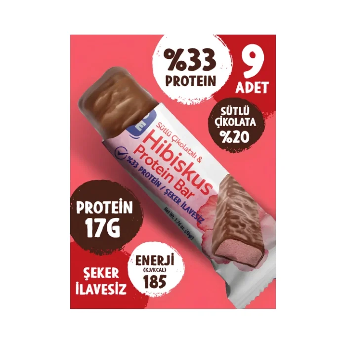 Trio Move Protein Bar Hibiskus Sütlü Çikolatalı 50 gr x 9