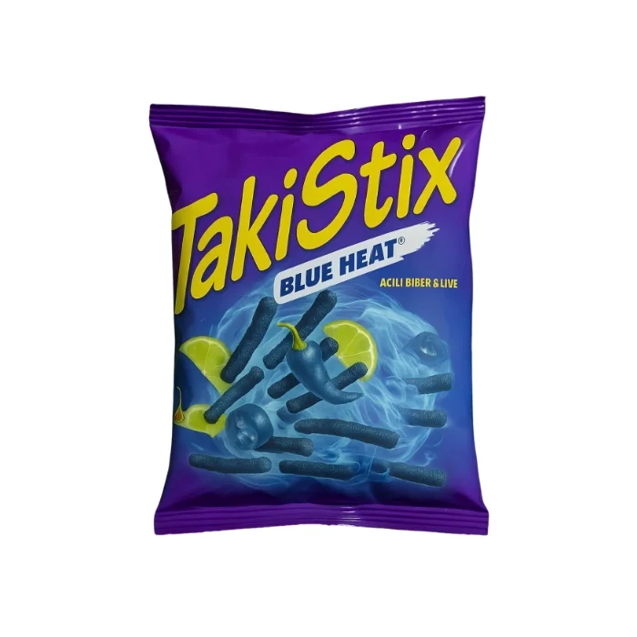 TakiStix Cips Blue Heat Acılı Biber Lıve 30 gr x 18