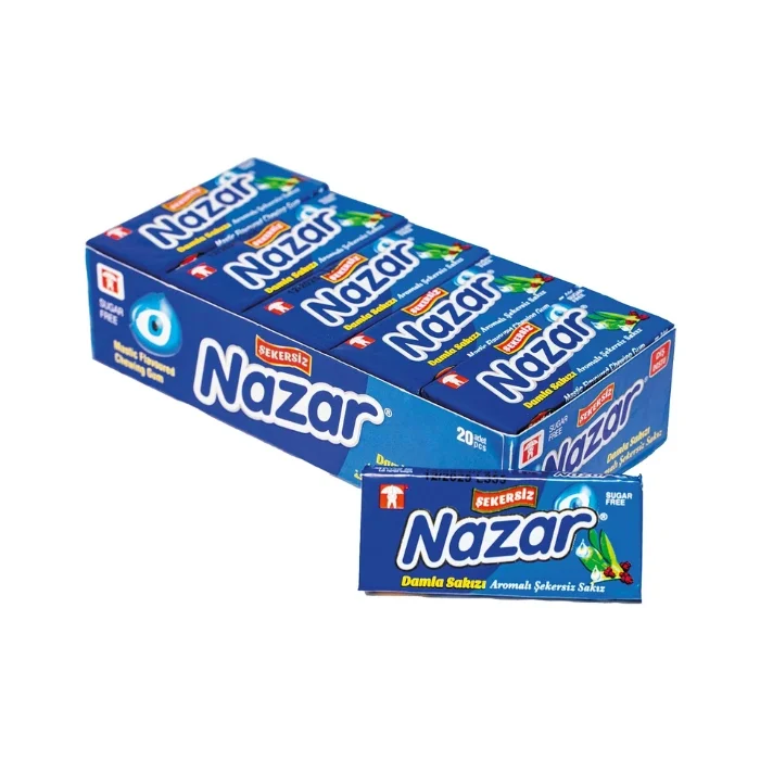 Nazar Damla Sakız Şekersiz 5li x 20
