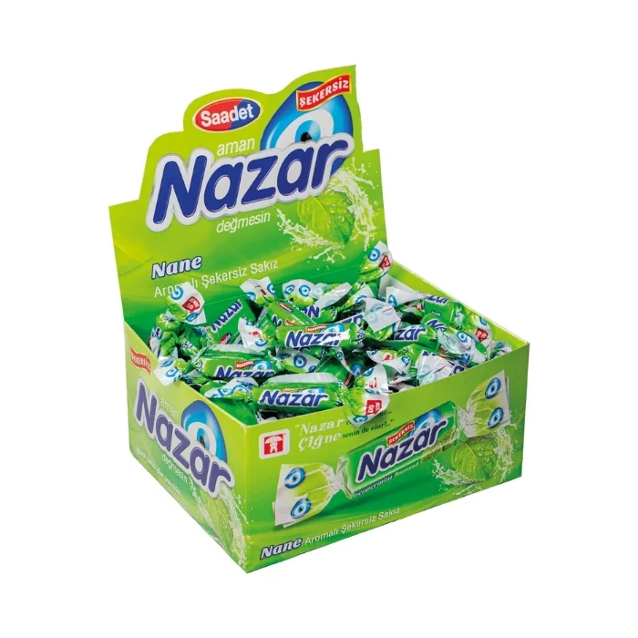 Nazar Nane Aromalı Şekersiz Sakız 100 lü
