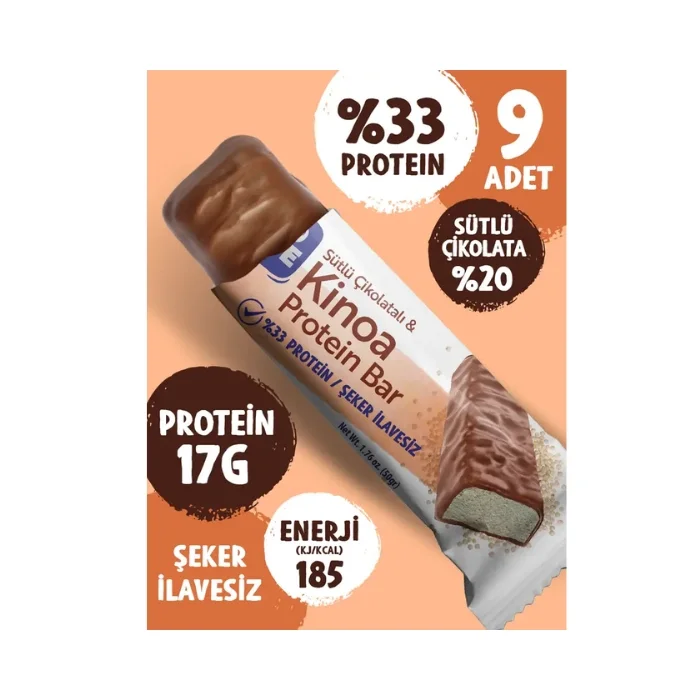 Trio Move Protein Bar Sütlü Çikolatalı Kinoa 50 gr x 9
