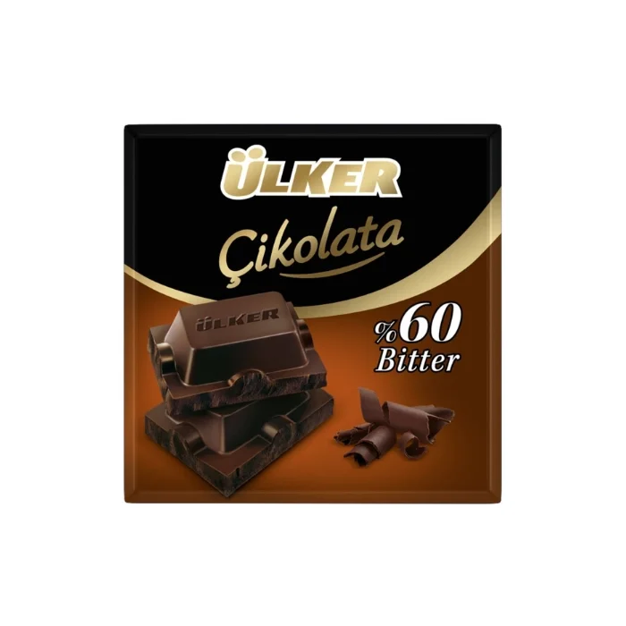 Ülker Çikolata Bitter Kare 60 Gr 6 X 6