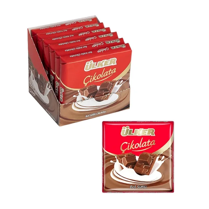 Ülker Sütlü Kare Çikolata 60 gr x 6