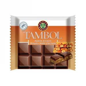Kahve Dünyası Tambol Badem Krokan Dolgulu Sütlü Çikolata 100 Gr x 10