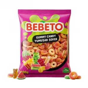 Bebeto Jelibon Şeftali Halkası 1 Kg x 1