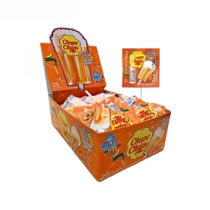 Chupa Chups Fizzy Drinks Portakal Aromalı Lolipop 15 gr x 25