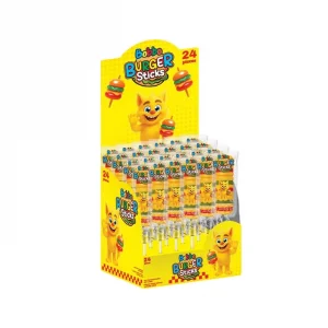 Bobbo Burger Sticks Yumuşak Şeker 32 gr x 24