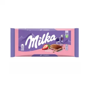 Milka Strawberry Çilekli Yoğurtlu Çikolata 100 Gr x 22