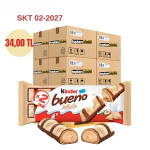 Palet Bazlı Kinder Bueno White Beyaz Çikolata 43,5 gr 7020 Adet