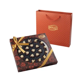 Bolçi Hediyelik Kalp Çikolatalı 180g