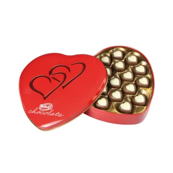 Bolçi Hediyelik Dubai Teneke Kalp Kutu 240 g BH011