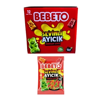 Bebeto Sevimli Ayıcık Jelibon 80 gr x 12