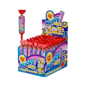 Chupa Chups Melody Pops Şeker Çilek 15 gr x 48