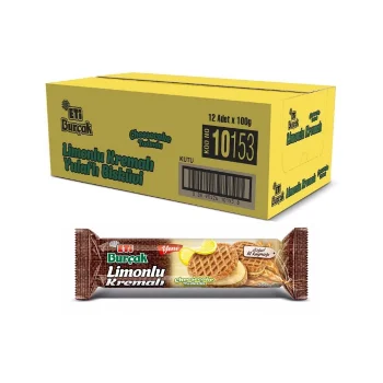 Eti Burçak Limonlu Kremalı Yulaflı Bisküvi 100 gr x 12