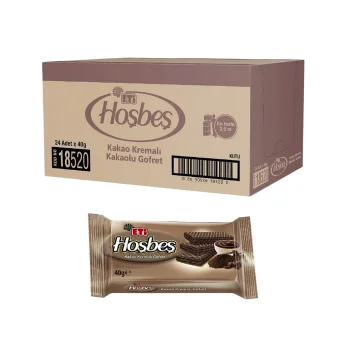 Eti Hoşbeş Kakao Kremalı Gofret 40 gr x 24