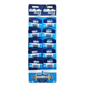 Gillette Blue 3 Tıraş Bıçağı 10lu Kartela Comfort Plus