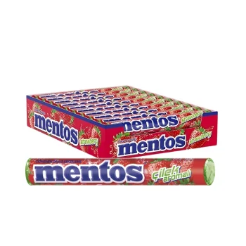 Mentos Stick Çilek Aromalı Şeker 37,5 gr x 20