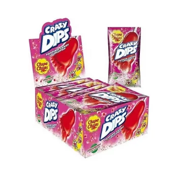 Chupa Chups Crazy Dips Çilek 16 gr x 24