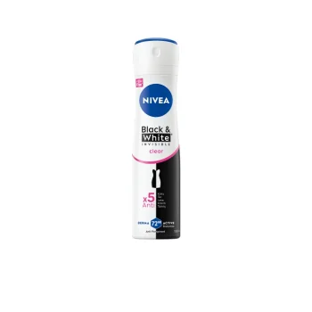 Nivea Deodorant Black&White Insivible Clear Kadın 72 Saat Güçlü Etki 150 ml