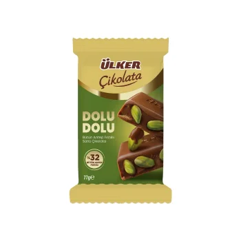 Ülker Dolu Dolu Antep Fıstıklı Çikolata 77 gr x 9
