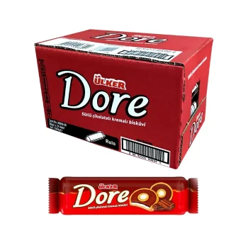 Ülker Dore Sütlü Çikolatalı Kremalı Bisküvi 86 gr x 24