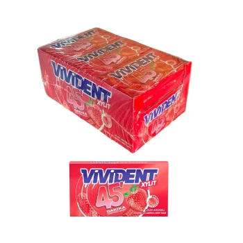 Vivident Cüzdan 45 Dakika Çilek 26 gr x 18