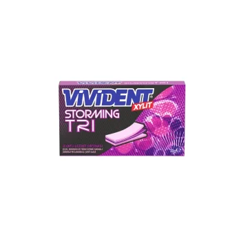 Vivident Storming TRI Çilek Aromalı Sakız 33 gr x 18